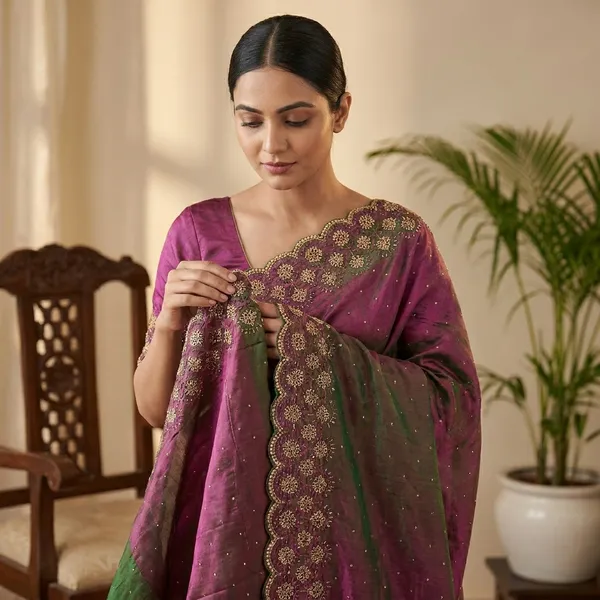 Purple_Kota_Cotton_Saree_With_Sequin_Work_And_Embroidered_Border
