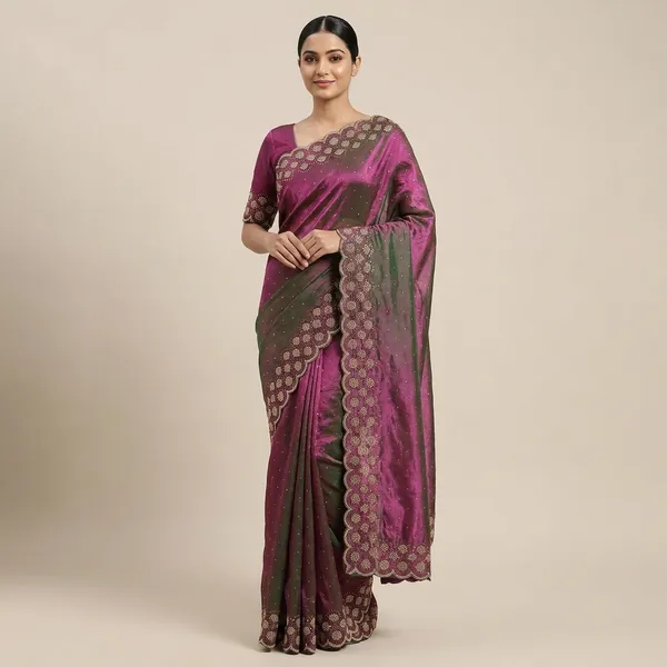Purple_Kota_Cotton_Saree_With_Sequin_Work_And_Embroidered_Border