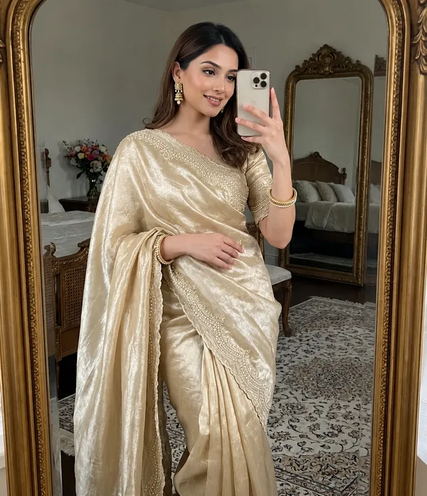 Golden_Banarasi_Silk_Festive_Saree_With_Heavy_Embellished_Border