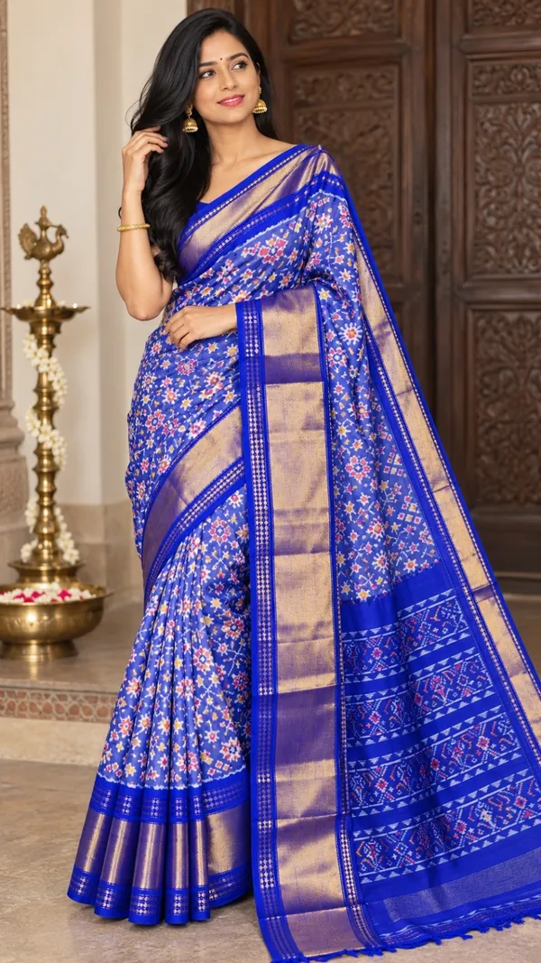 Traditional_Pochampalli_Ikkat_Designer_Print_Dolla_Silk_Saree