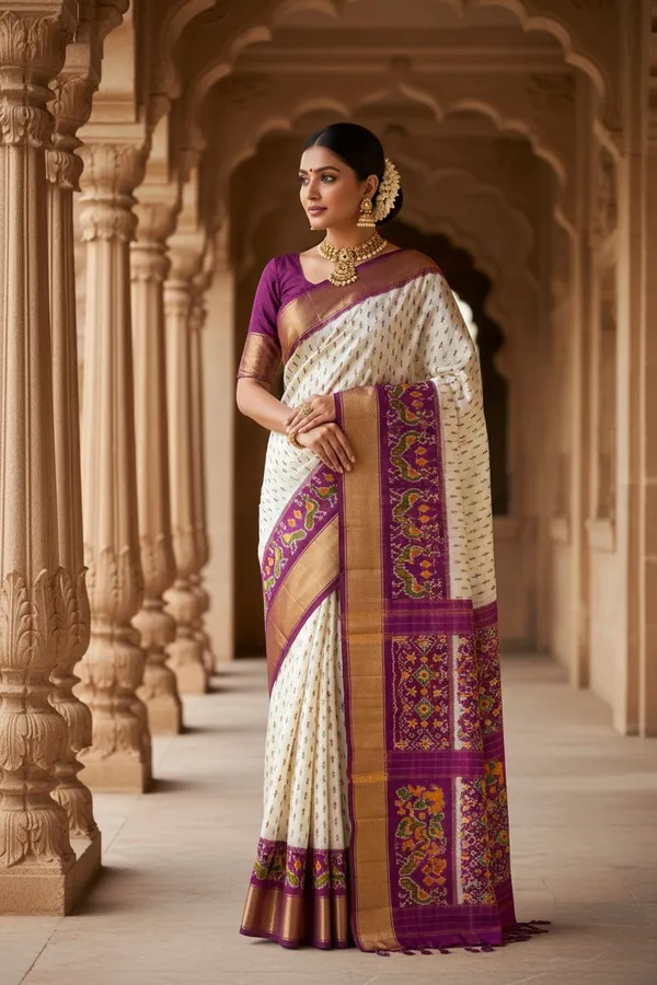 Traditional_Pochampalli_Ikkat_Designer_Print_Dolla_Silk_Saree