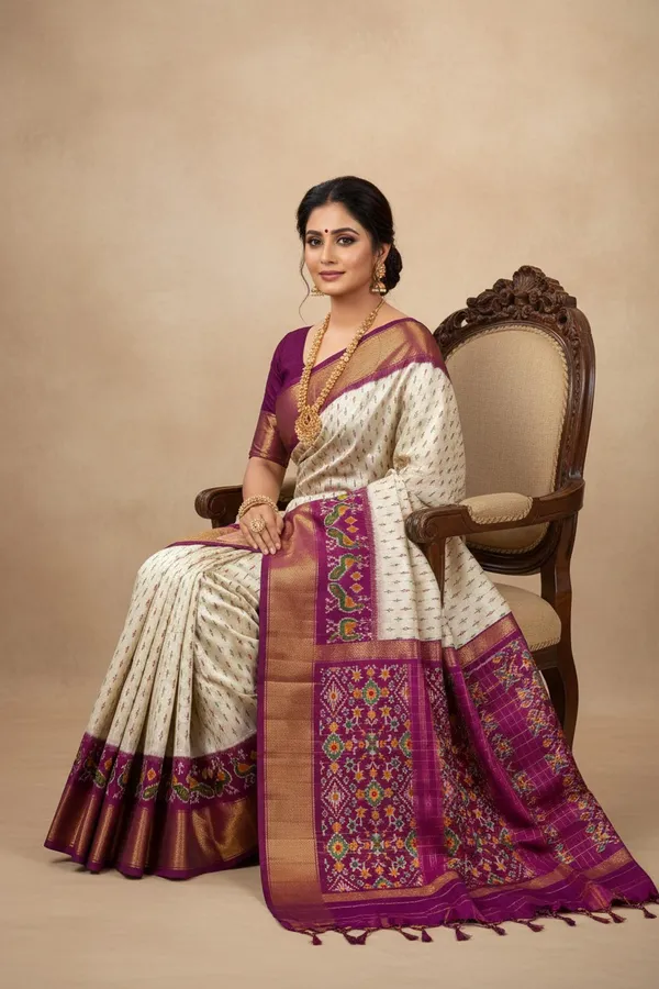 Traditional_Pochampalli_Ikkat_Designer_Print_Dolla_Silk_Saree