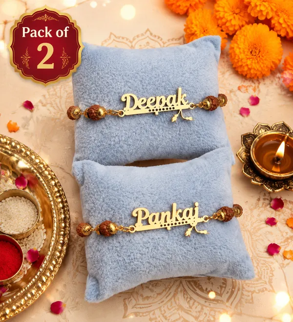 Personalized_Name_Rakhi_with_Rudraksha_Beads_-_Custom_Gold_Plated_Name_Bracelet_for_Brother_-_Spiritual_Rakshabandhan_Gift_PACK_OF_-_2