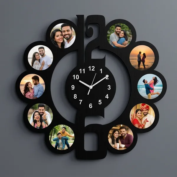 Personalized_Infinite_Loop_Wooden_Photo_Wall_Clock_10_Pictures