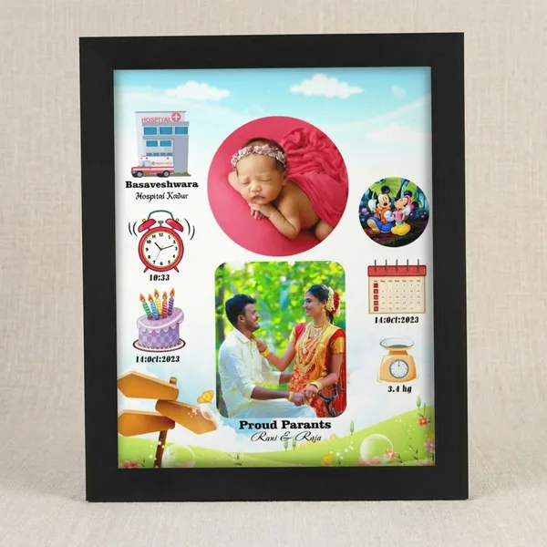 Personalized_Family_Baby_Birth_Announcement_Frame_Customized_Newborn_Birth_Stats_Frame_With_Parents_Photo