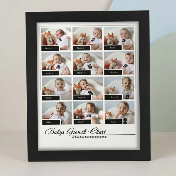 Personalized_Baby_Growth_Chart_Photo_Frame_Customized_12_Month_Milestone_Picture_Collage_Frame