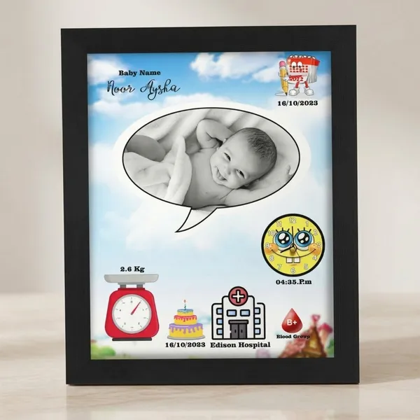 Personalized_Cartoon_Theme_Baby_Birth_Stats_Frame_Custom_Newborn_Birth_Announcement_Photo_Frame