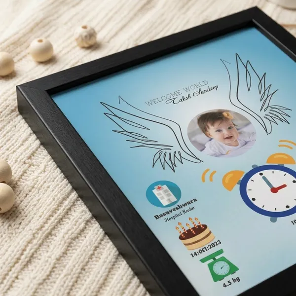 Personalized_Angel_Wings_Theme_Baby_Birth_Announcement_Frame_Custom_Newborn_Birth_Stats_Photo_Frame