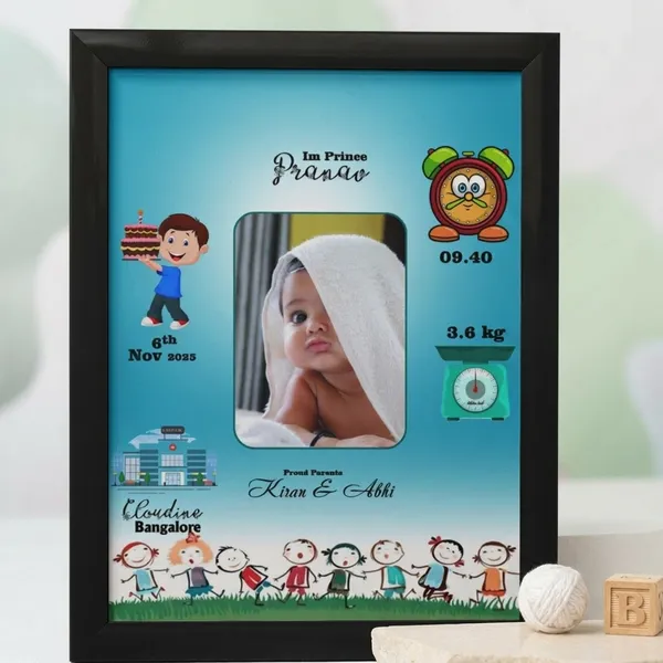 Personalized_Baby_Birth_Announcement_Photo_Frame_Custom_Newborn_Birth_Stats_Single_Photo_Frame