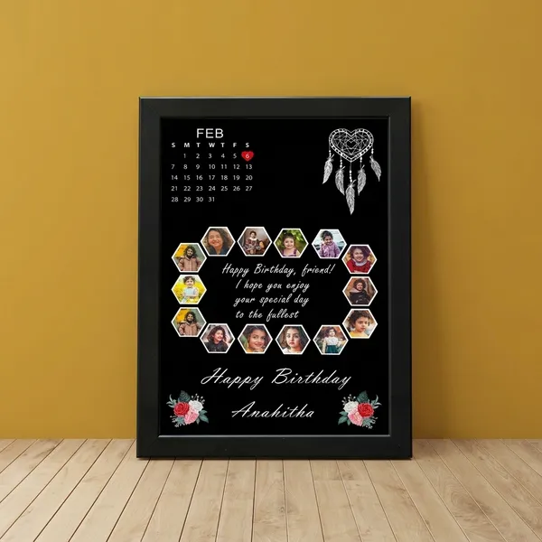 Personalized_Birthday_Calendar_Photo_Frame_Custom_Hexagon_Wreath_Collage_Gift