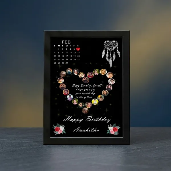 Personalized_Birthday_Calendar_Photo_Frame_Custom_Heart_Wreath_Collage_Gift