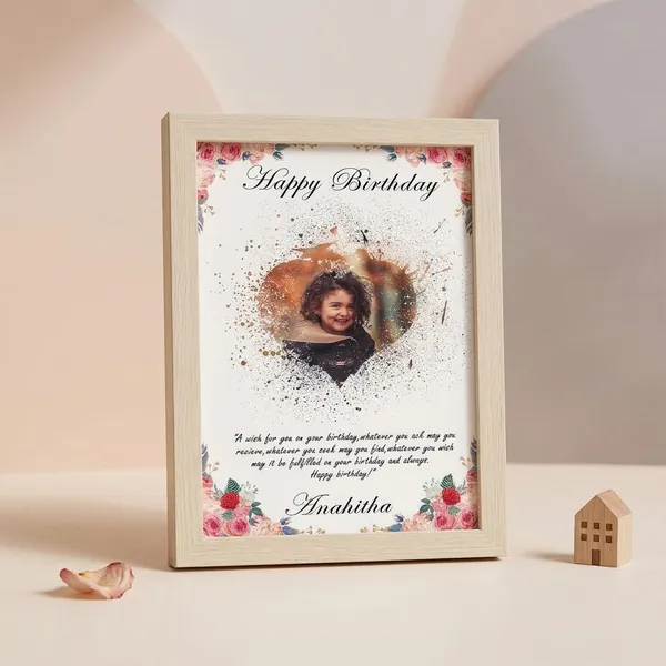 Personalized_Birthday_Photo_Frame_With_Quote_Custom_Kids_Floral_Wall_Art_Gift