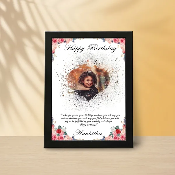 Personalized_Birthday_Photo_Frame_With_Quote_Custom_Kids_Floral_Wall_Art_Gift
