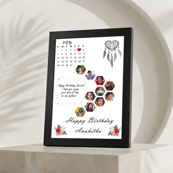 Personalized_Birthday_Calendar_Photo_Frame_Custom_Hexagon_Collage_Gift