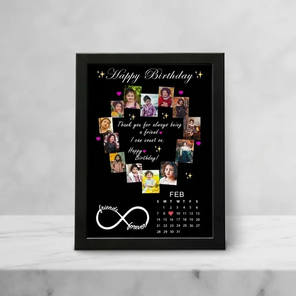 Personalized_Best_Friend_Birthday_Calendar_Photo_Frame_Custom_Infinity_Collage_Gift