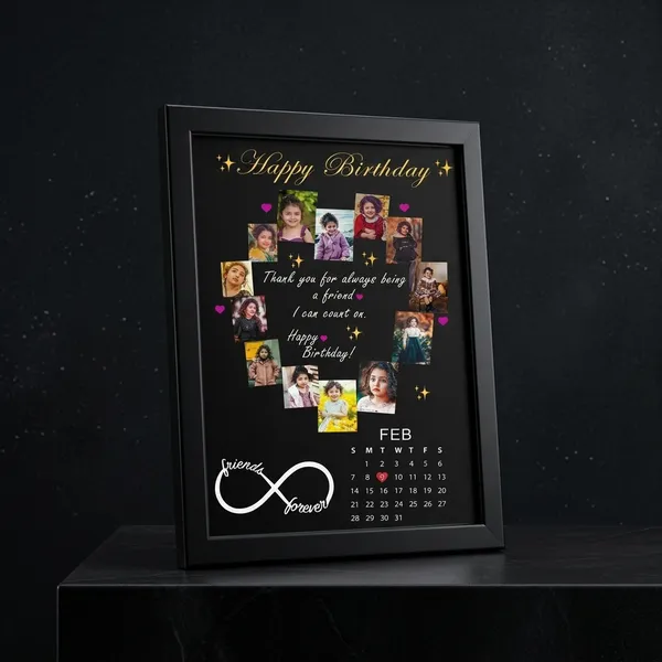 Personalized_Best_Friend_Birthday_Calendar_Photo_Frame_Custom_Infinity_Collage_Gift