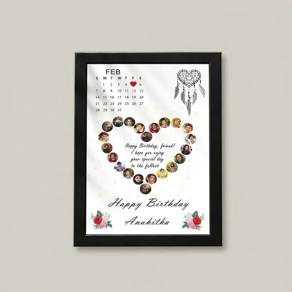 Personalized_Birthday_Calendar_Photo_Frame_Custom_Heart_Wreath_Collage_Gift