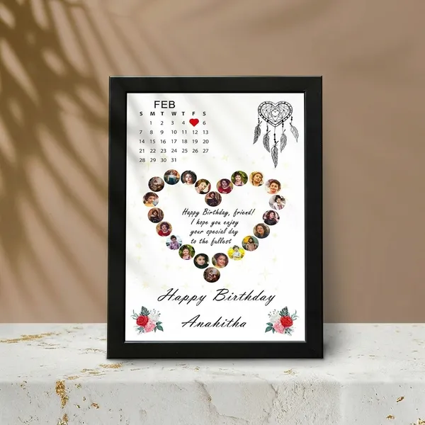 Personalized_Birthday_Calendar_Photo_Frame_Custom_Heart_Wreath_Collage_Gift