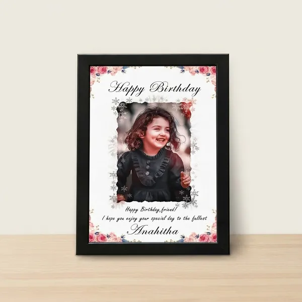 Personalized_Birthday_Photo_Frame_With_Quote_Custom_Kids_Floral_Wall_Art_Gift