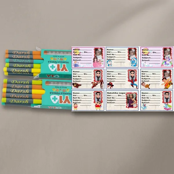 Personalized_Name_Pencils_And_Custom_School_Name_Labels_With_Kids_Photo_Combo_Pack_Waterproof_Cartoon_Name_Stickers_And_Engraved_Triangular_Pencils_Kit_For_Kids_Pack_Of_20_Pencils_And_24_Labels