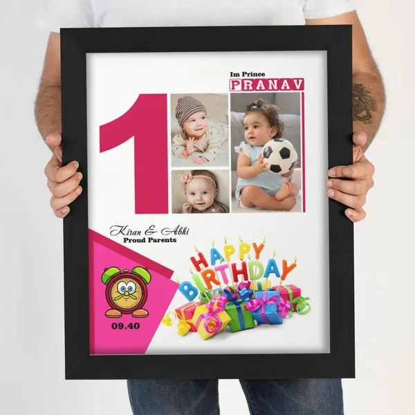 Personalized_1_St_Birthday_Photo_Collage_Frame_Custom_Number_1_Birthday_Memory_Frame