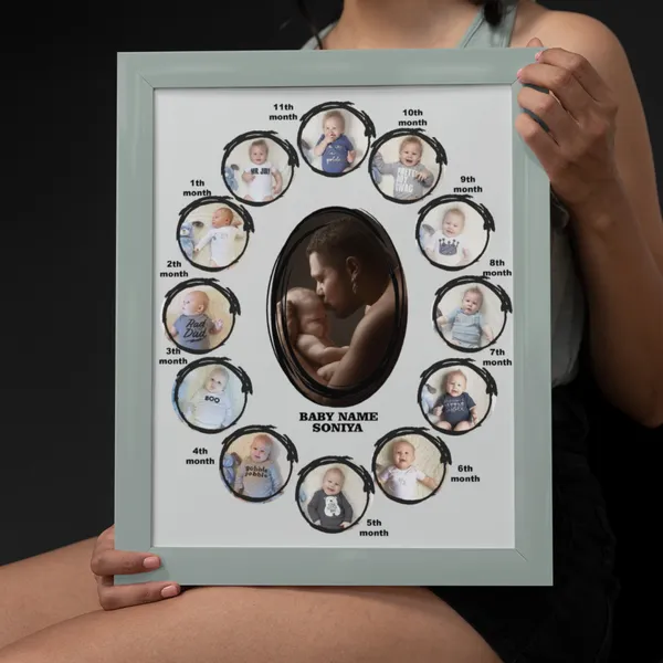 Personalized_Baby_First_Year_Monthly_Milestone_Frame_Custom_12_Photo_Growth_Journey_Collage_Frame