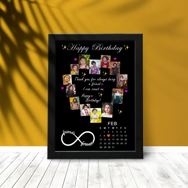 Personalized_Best_Friend_Birthday_Calendar_Photo_Frame_Custom_Infinity_Collage_Gift