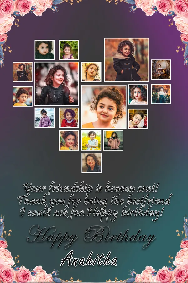 Personalized_Best_Friend_Birthday_Photo_Collage_Frame_Heart_Shape_Design