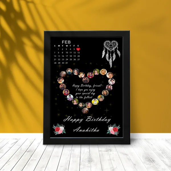 Personalized_Birthday_Calendar_Photo_Frame_Custom_Heart_Wreath_Collage_Gift