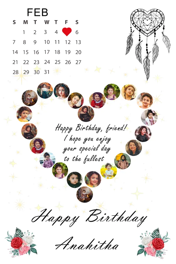 Personalized_Birthday_Calendar_Photo_Frame_Custom_Heart_Wreath_Collage_Gift