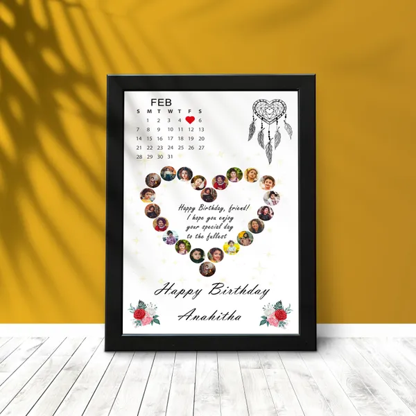Personalized_Birthday_Calendar_Photo_Frame_Custom_Heart_Wreath_Collage_Gift