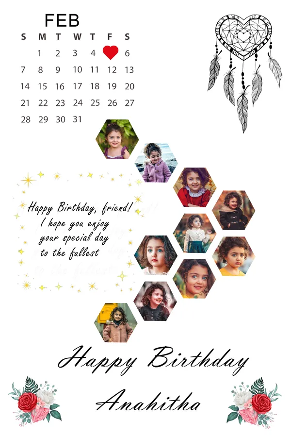 Personalized_Birthday_Calendar_Photo_Frame_Custom_Hexagon_Collage_Gift