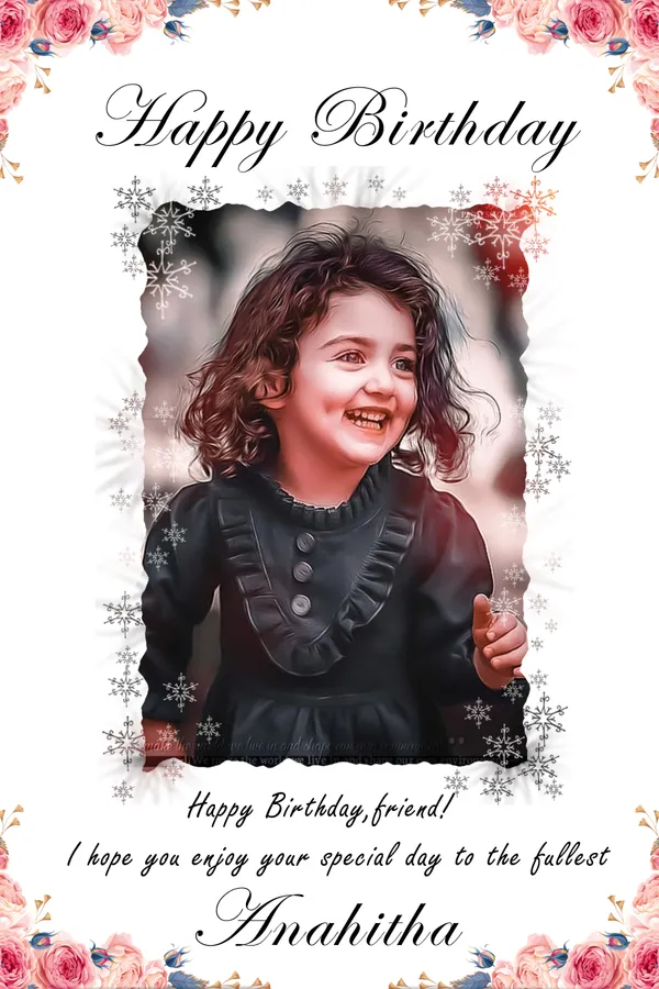 Personalized_Birthday_Photo_Frame_With_Quote_Custom_Kids_Floral_Wall_Art_Gift