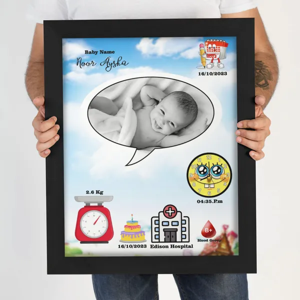 Personalized_Cartoon_Theme_Baby_Birth_Stats_Frame_Custom_Newborn_Birth_Announcement_Photo_Frame