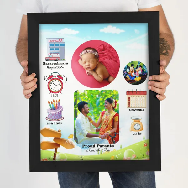 Personalized_Family_Baby_Birth_Announcement_Frame_Customized_Newborn_Birth_Stats_Frame_With_Parents_Photo