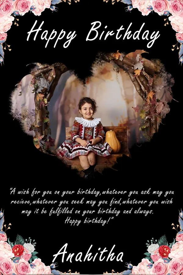 Personalized_Happy_Birthday_Photo_Frame_Gift_Custom_Name_Birthday_Poster_With_Floral_Design