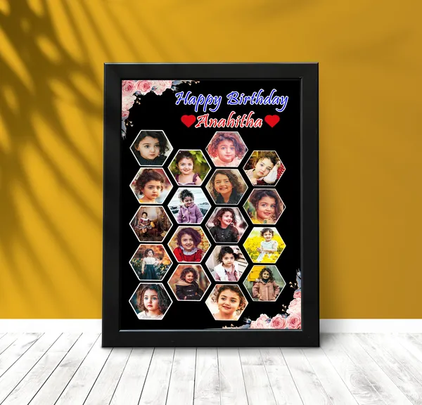 Personalized_Hexagon_Photo_Collage_Frame_Custom_Kids_Birthday_Gift_With_Name
