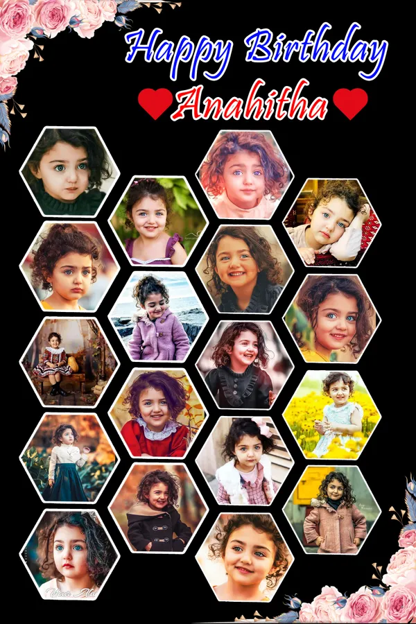 Personalized_Hexagon_Photo_Collage_Frame_Custom_Kids_Birthday_Gift_With_Name