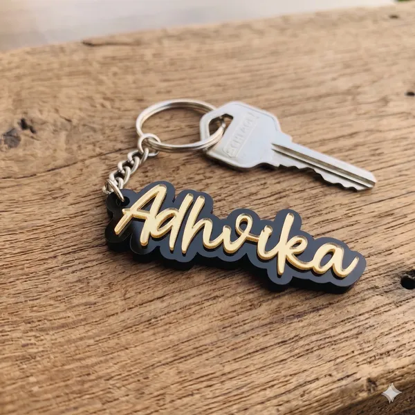Personalized_Name_Keychain_with_Keyring_|_Custom_3D_Acrylic_Name_Tag_|_Gold_and_Black_Laser_Cut_Keychain_for_Car_Keys,_Bags,_and_Gifts