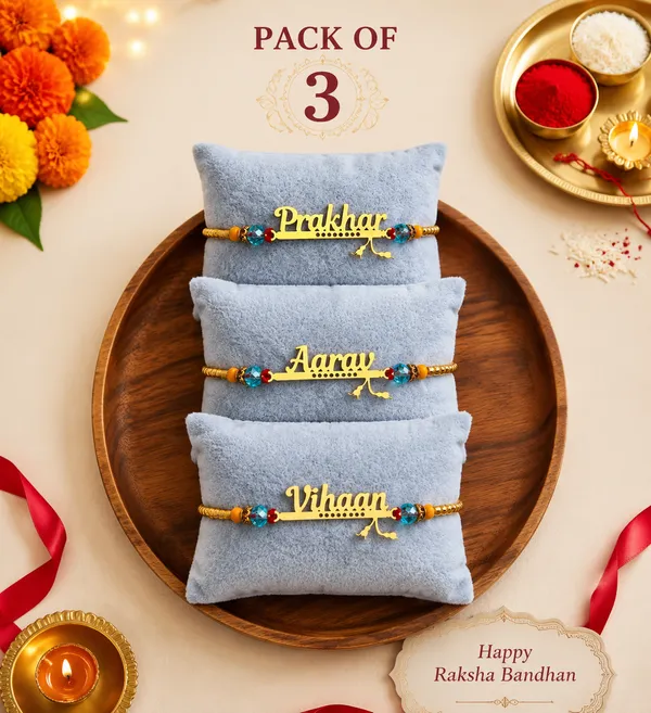 Personalized_Name_Rakhi_with_Designer_Crystal_Beads_-_Custom_Gold_Plated_Name_Bracelet_for_Brother_-_Premium_Rakshabandhan_Gift_PACK_OF_-_3