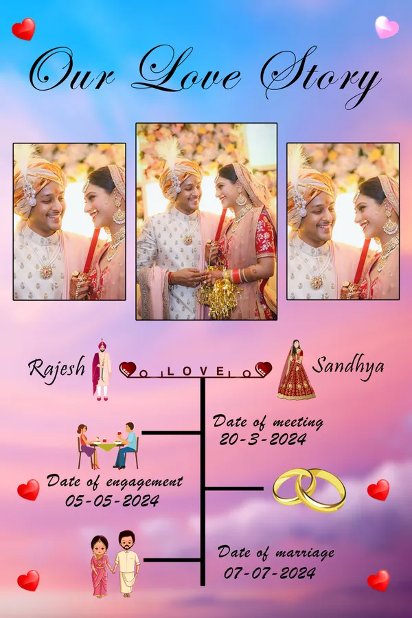 Personalized_Relationship_Timeline_Photo_Frame_Custom_Wedding_And_Anniversary_Milestone_Gift