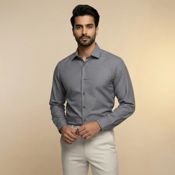 Men's_Solid_Casual_Linen_Shirt_with_Rolled_Sleeves