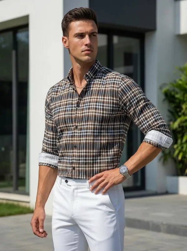 Men's_Casual_Checkered_Long_Sleeve_Shirt