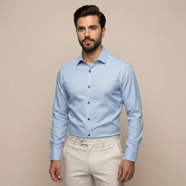 Men's_Solid_Casual_Linen_Shirt_with_Rolled_Sleeves