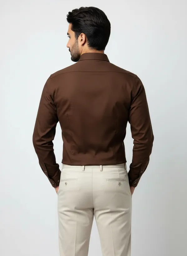Men's_Solid_Casual_Cotton_Shirt_with_Rolled_Sleeves