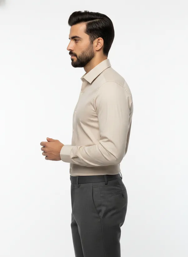 Men's_Solid_Casual_Cotton_Shirt_with_Rolled_Sleeves