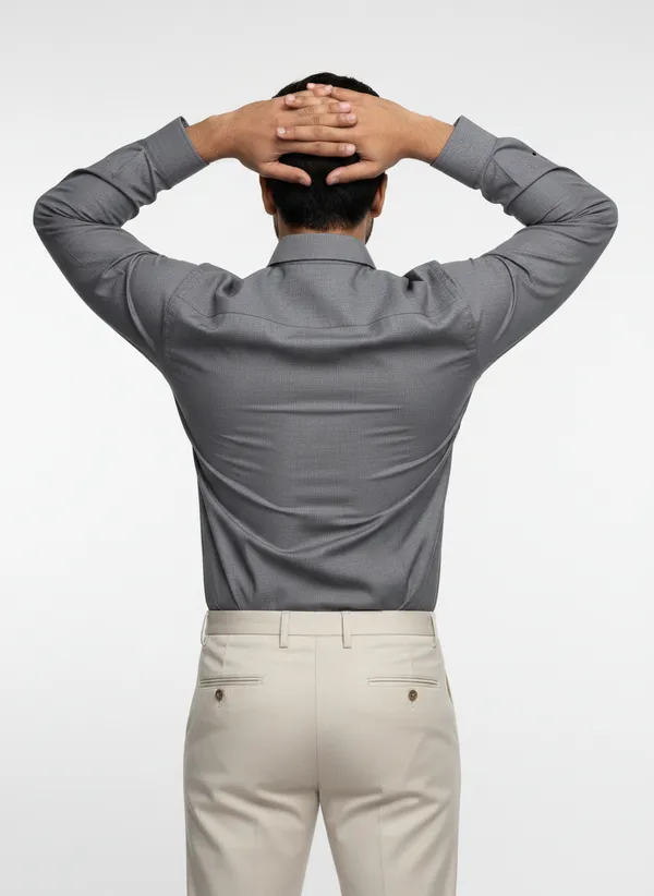 Men's_Solid_Casual_Cotton_Shirt_with_Rolled_Sleeves