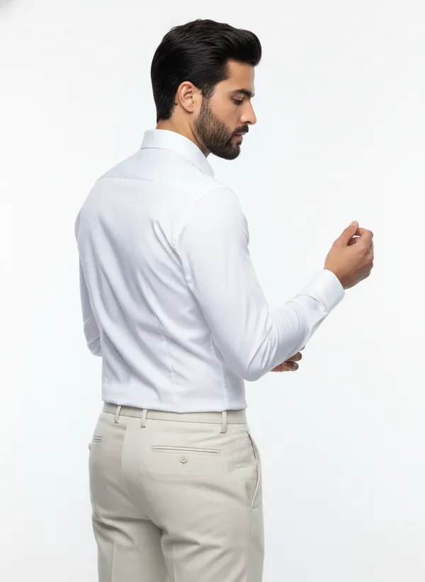 Men's_Solid_Casual_Cotton_Shirt_with_Rolled_Sleeves