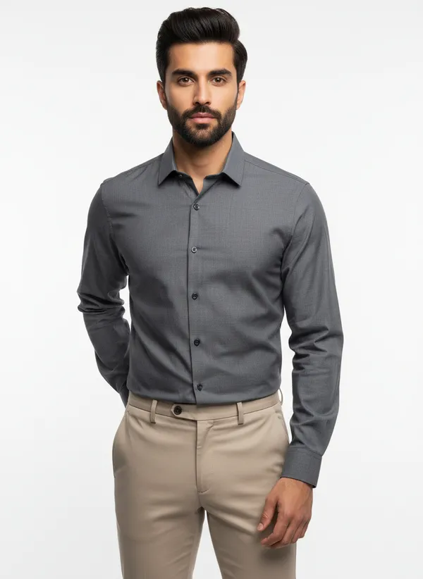 Men's_Solid_Casual_Linen_Shirt_with_Rolled_Sleeves