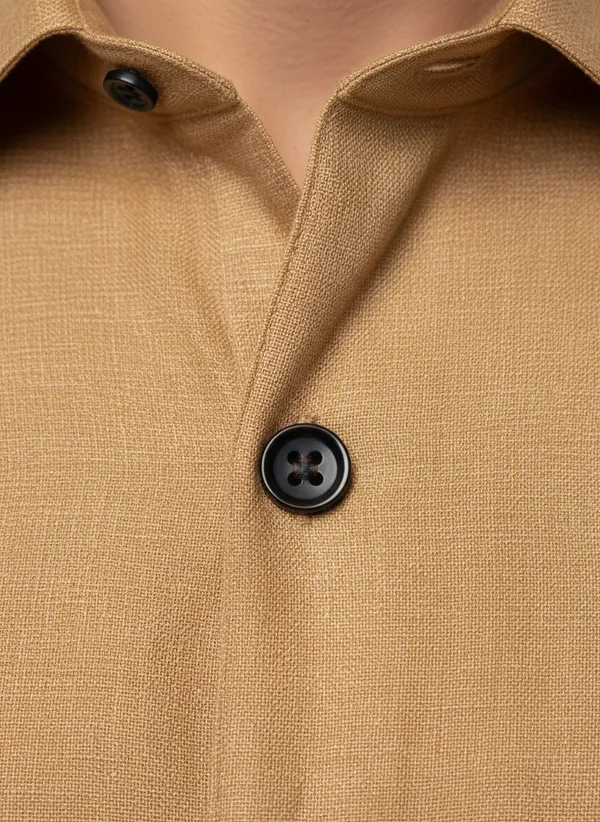 Men's_Solid_Casual_Linen_Shirt_with_Rolled_Sleeves